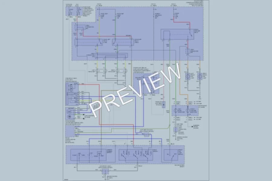 2004 Hyundai Elantra Headlights wiring diagram preview