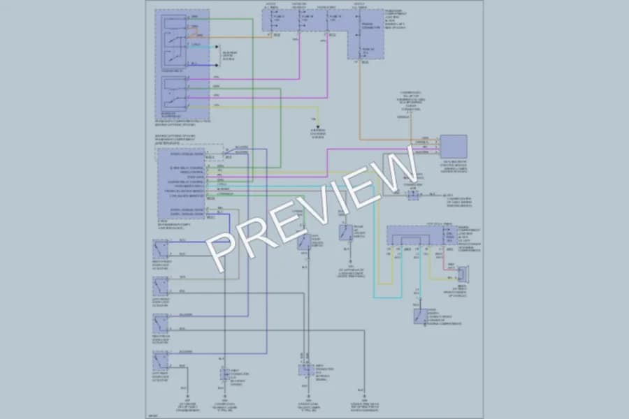2004 Hyundai Sonata Anti Theft wiring diagram preview