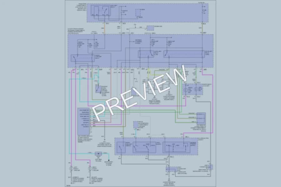 2004 Hyundai Sonata Headlights wiring diagram preview