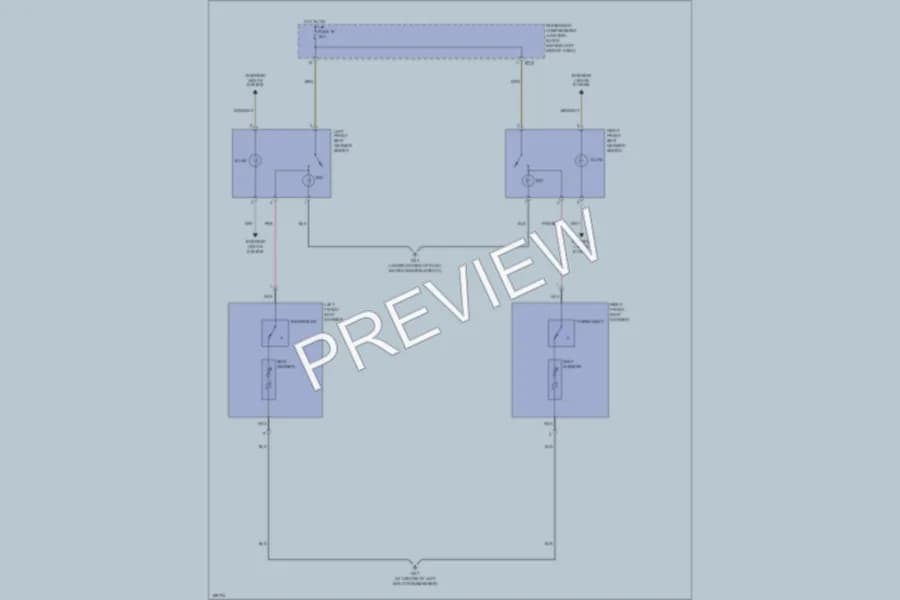 2004 Hyundai Sonata Power Seats wiring diagram preview