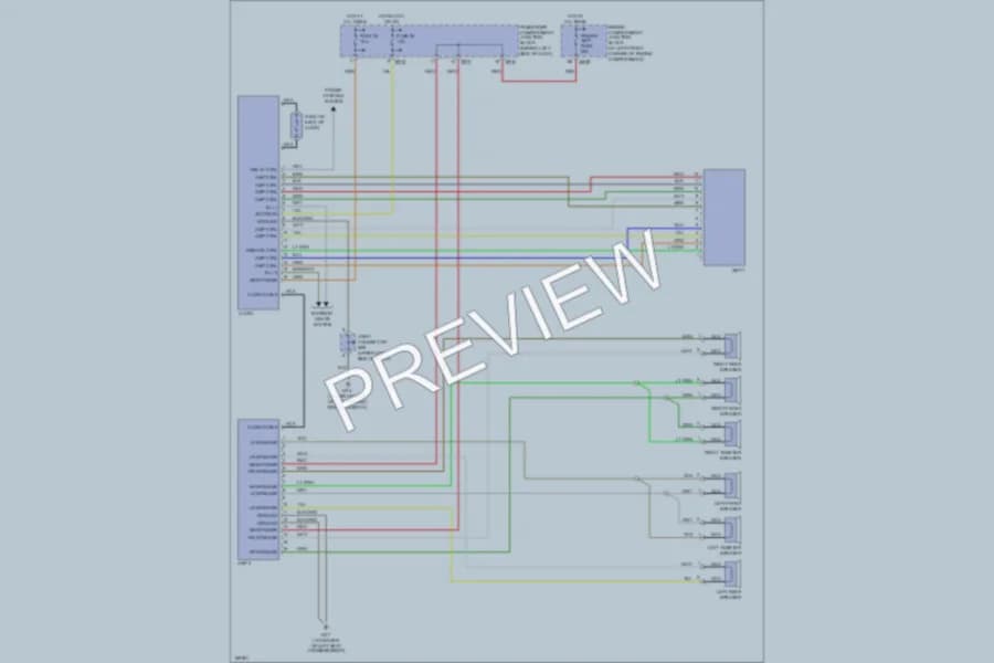2004 Hyundai Sonata Radio wiring diagram preview
