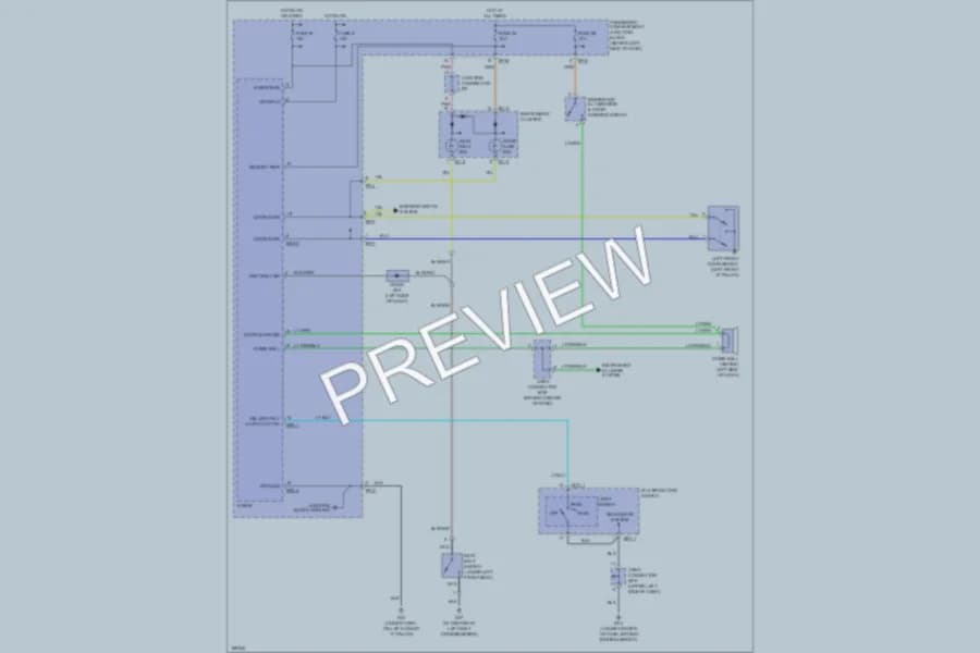 2004 Hyundai Sonata Warning Systems wiring diagram preview