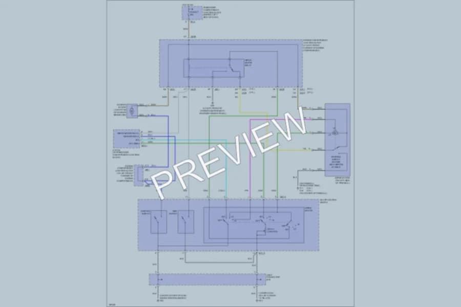 2004 Hyundai Sonata Wiper Washer wiring diagram preview