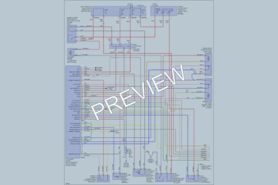 2004 Hyundai Tiburon Air Conditioning wiring diagram preview