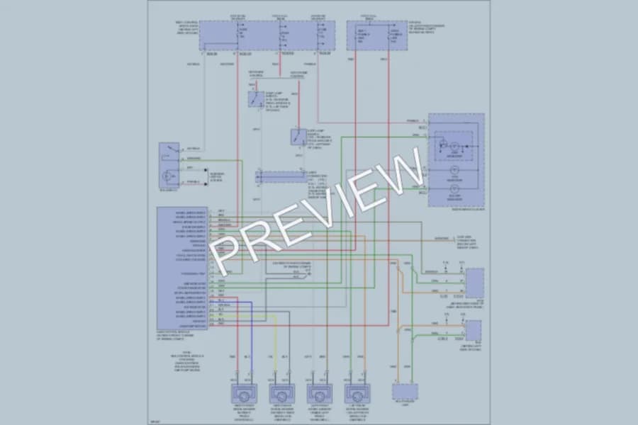 2004 Hyundai Tiburon Anti Lock Brakes wiring diagram preview
