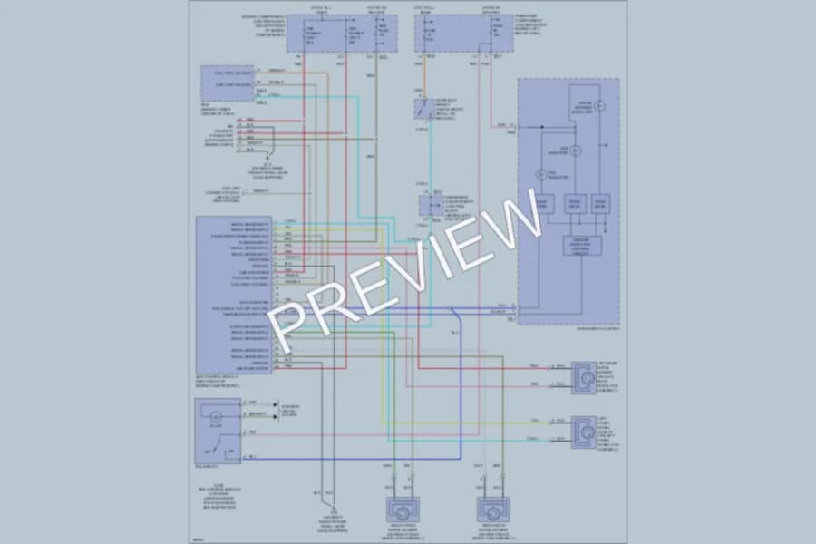 2004 Hyundai XG350 Anti Lock Brakes wiring diagram preview