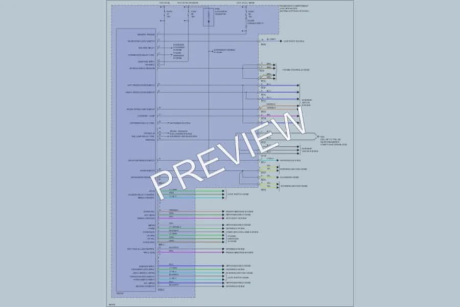 2004 Hyundai XG350 Body Control Modules wiring diagram preview