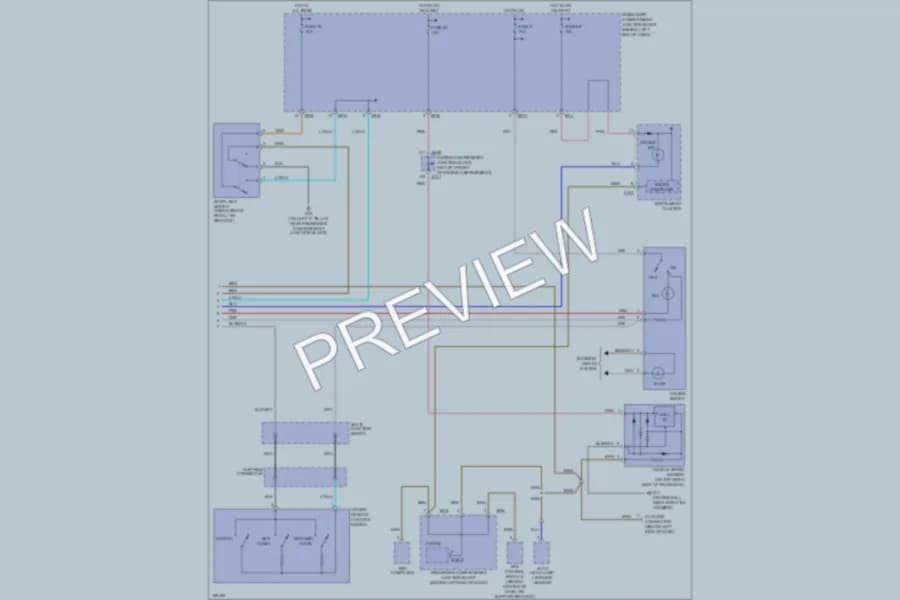 2004 Hyundai XG350 Cruise Control wiring diagram preview