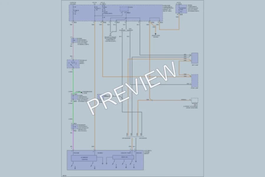 2004 Hyundai XG350 Power Mirrors wiring diagram preview