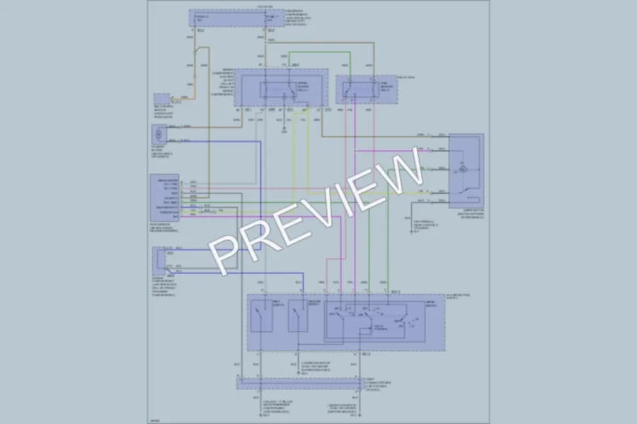 2004 Hyundai XG350 Wiper Washer wiring diagram preview