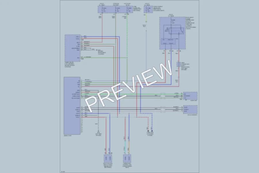 2004 Infiniti FX35 Instrument Cluster wiring diagram preview