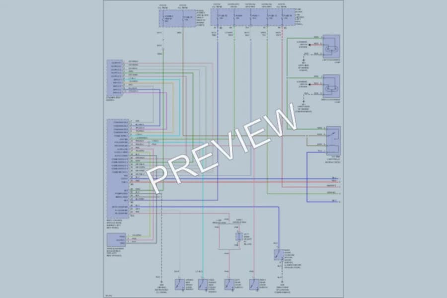 2004 Infiniti FX45 Headlights wiring diagram preview