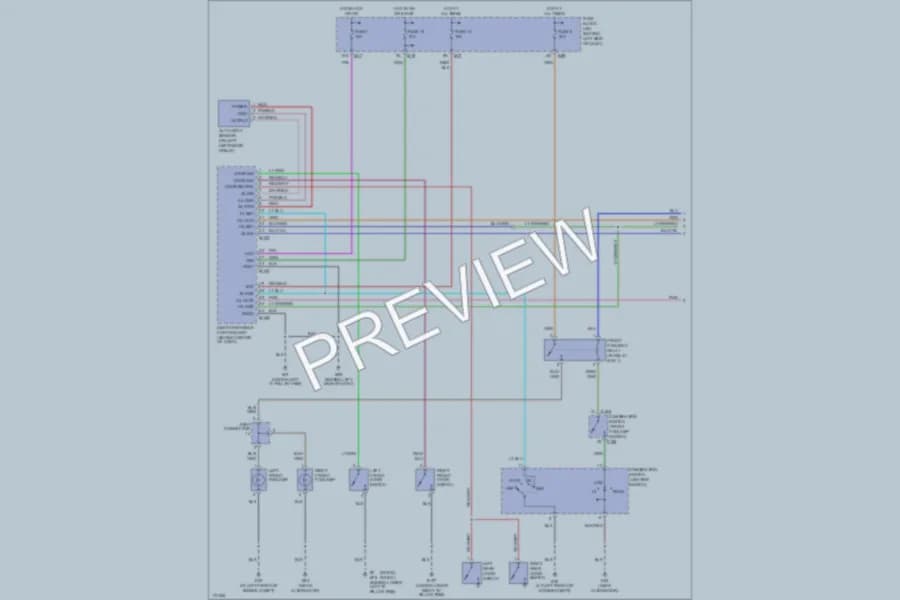 2004 Infiniti I35 Headlights wiring diagram preview