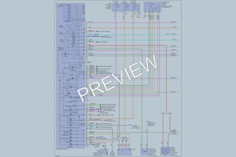 2004 Infiniti I35 Instrument Cluster wiring diagram preview