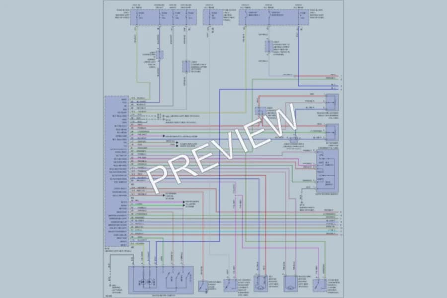 2004 Infiniti M45 Memory Systems wiring diagram preview