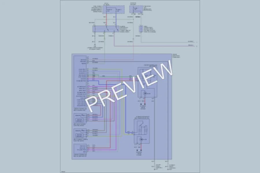 2004 Infiniti M45 Power Seats wiring diagram preview