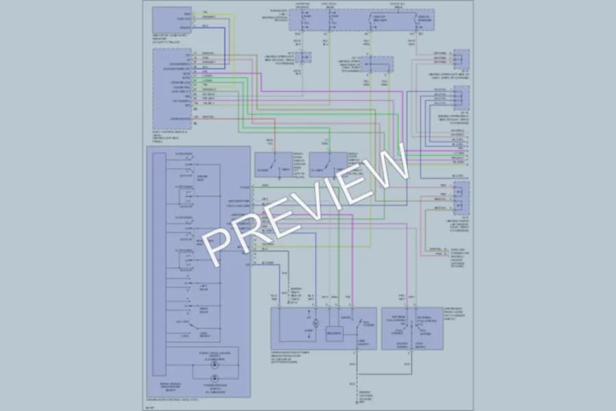 2004 Infiniti M45 Power Windows wiring diagram preview