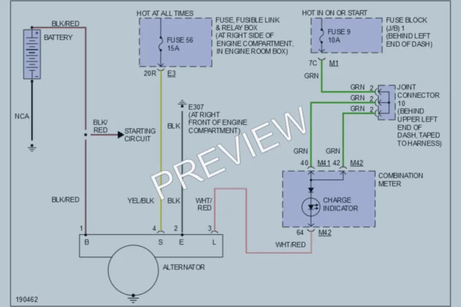 2004 Infiniti M45 Starting Charging wiring diagram preview