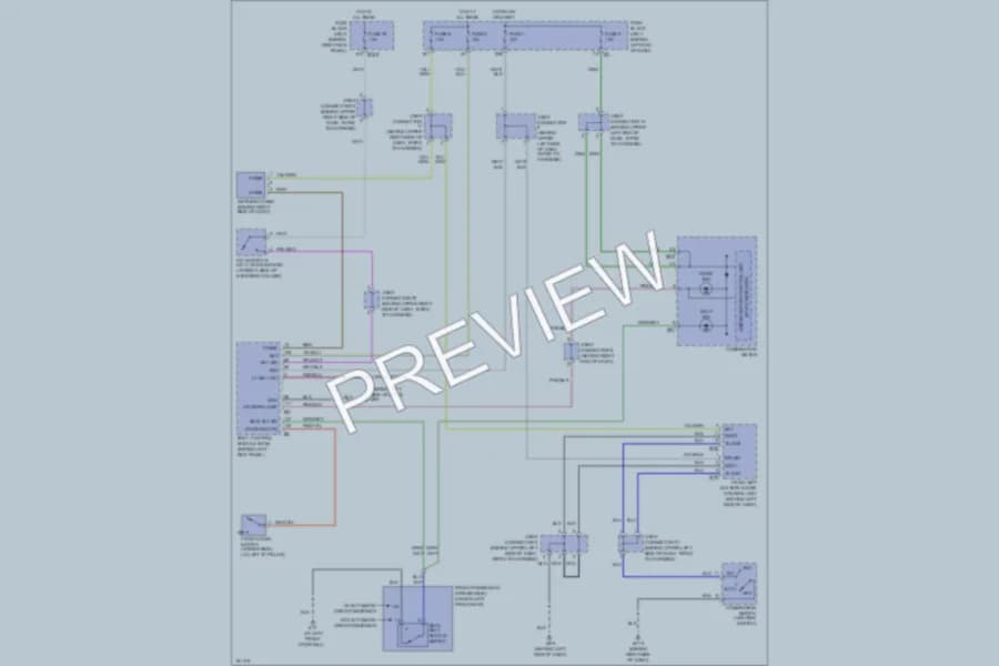 2004 Infiniti M45 Warning Systems wiring diagram preview
