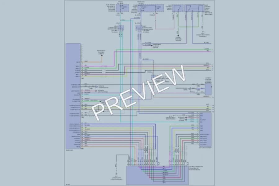 2004 Infiniti Q45 Radio wiring diagram preview