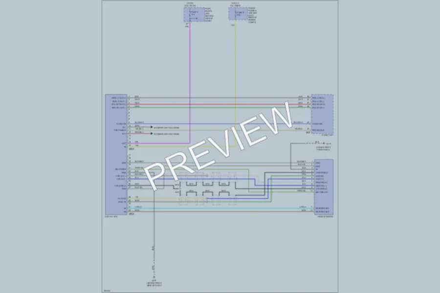 2004 Infiniti QX56 Radio wiring diagram preview