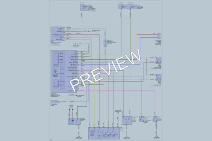 2004 Infiniti QX56 Trunk Tailgate Fuel Door wiring diagram preview