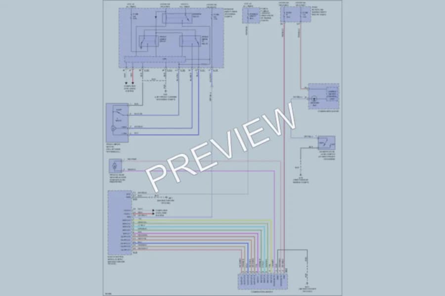 2004 Infiniti QX56 Wiper Washer wiring diagram preview