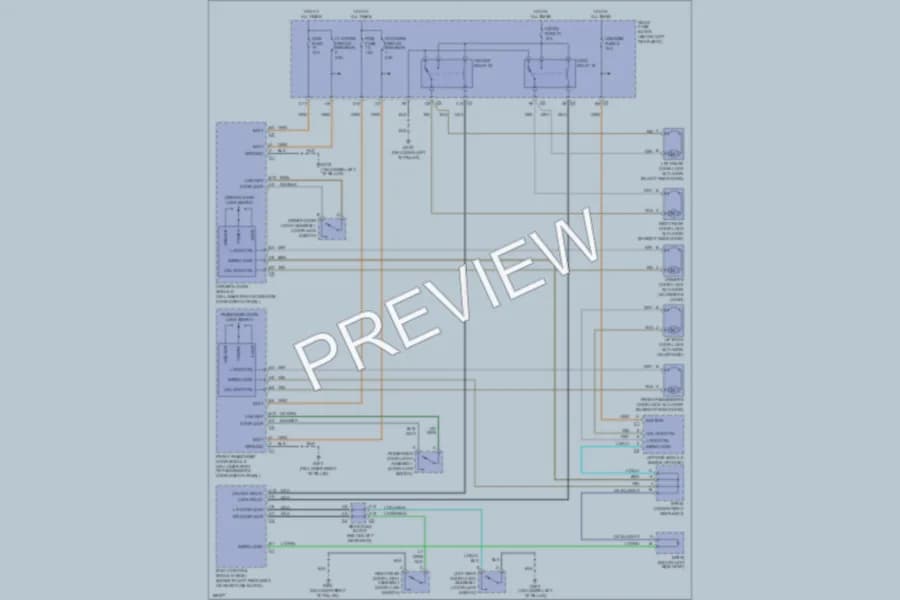 2004 Isuzu Ascender Power Door Locks wiring diagram preview