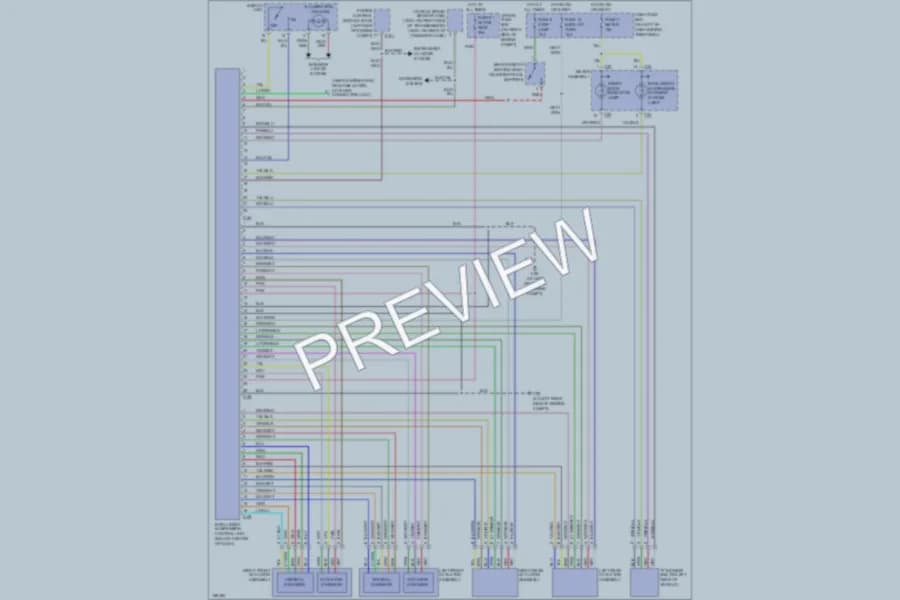 2004 Isuzu Axiom Electronic Suspension wiring diagram preview