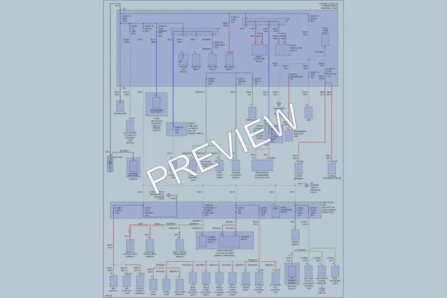 2004 Isuzu Axiom Power Distribution wiring diagram preview