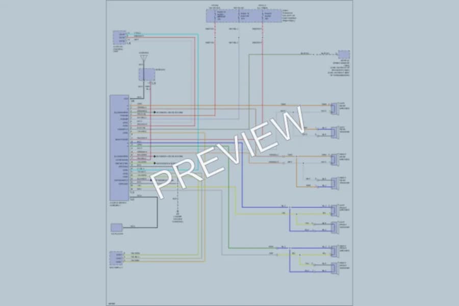 2004 Isuzu Axiom Radio wiring diagram preview