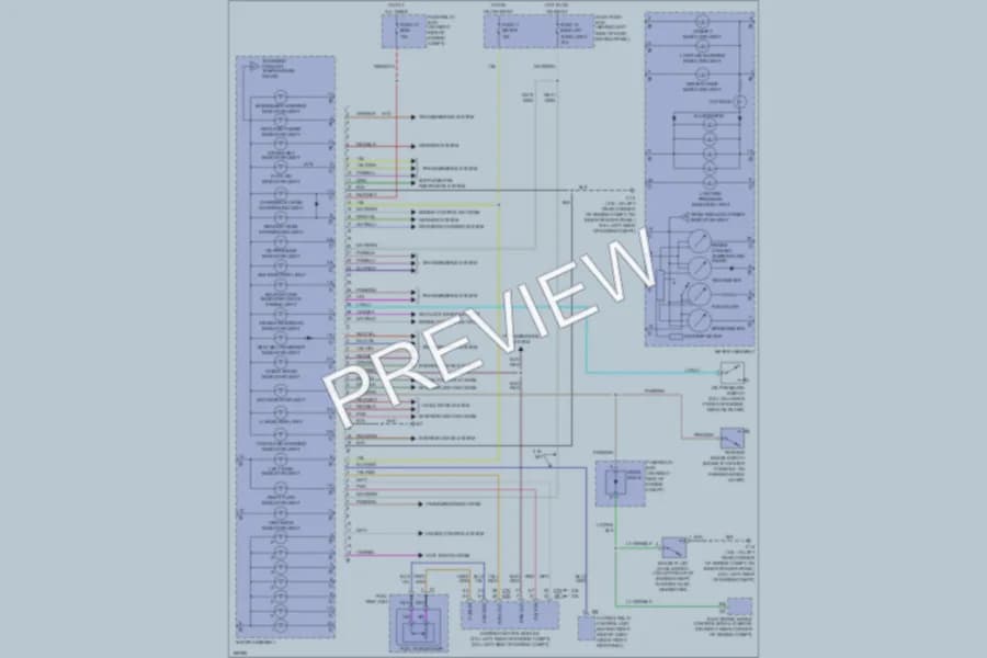 2004 Isuzu Rodeo Instrument Cluster wiring diagram preview