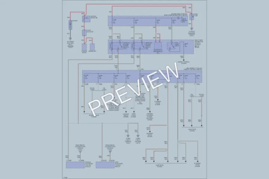 2004 Jaguar SType Power Distribution wiring diagram preview