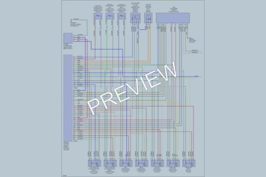 2004 Jaguar VandenPlas Air Conditioning wiring diagram preview