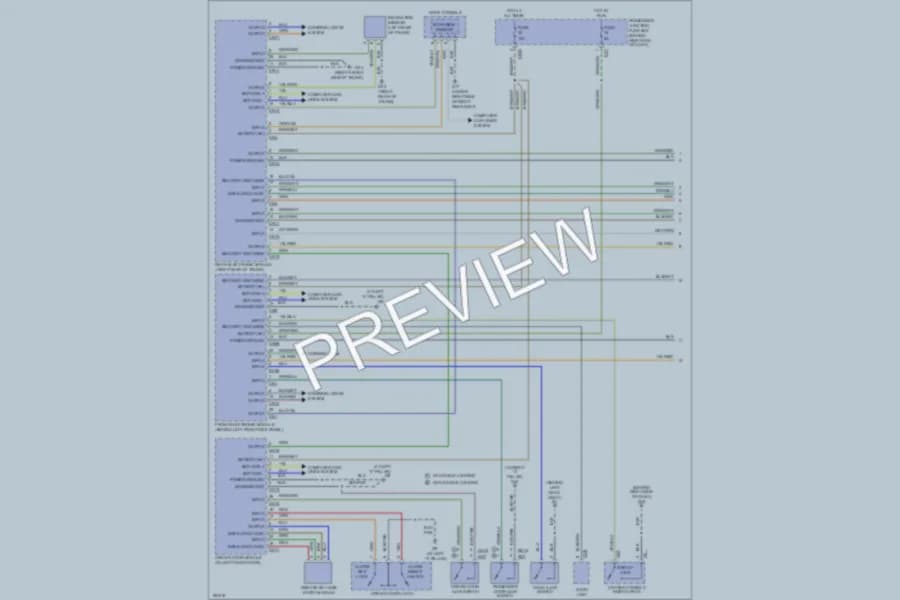 2004 Jaguar XJ8 Anti Theft wiring diagram preview