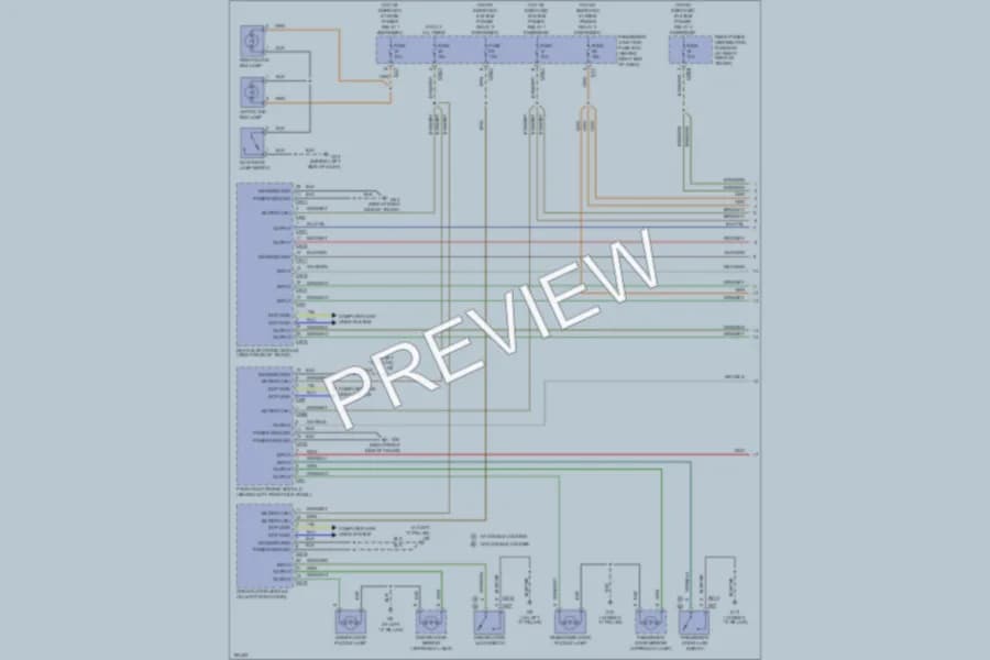 2004 Jaguar XJ8 Interior Lights wiring diagram preview