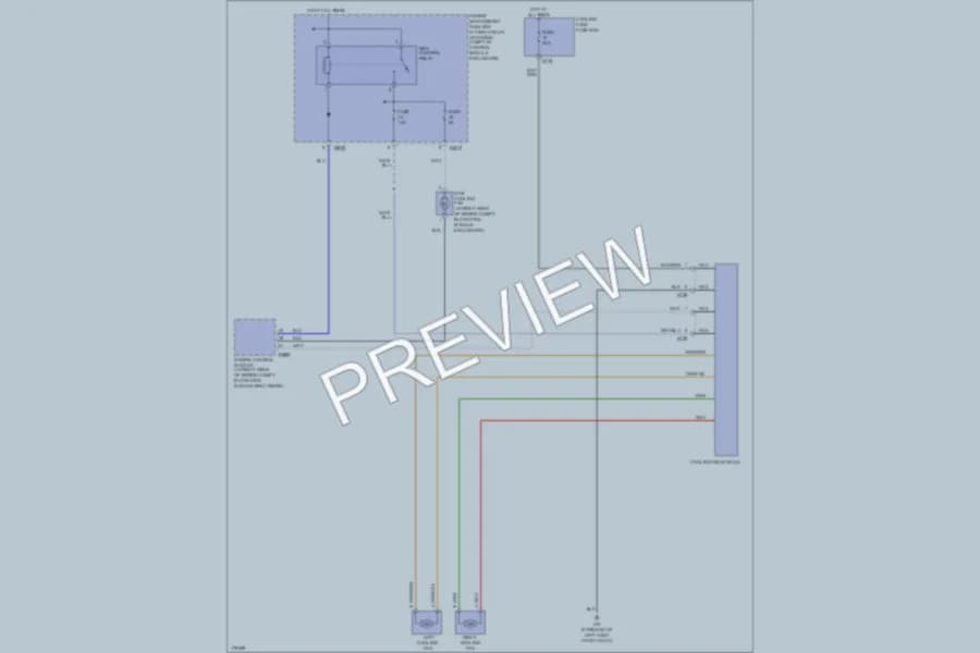 2004 Jaguar XK8 Cooling Fan wiring diagram preview