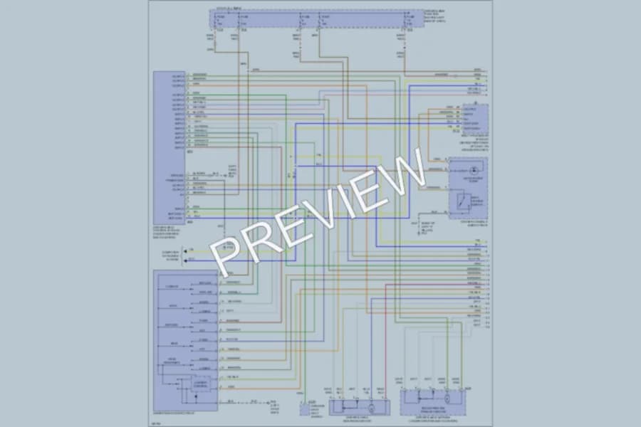 2004 Jaguar XK8 Memory Systems wiring diagram preview