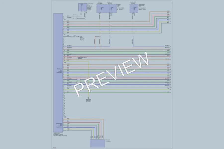 2004 Jaguar XKR Navigation wiring diagram preview