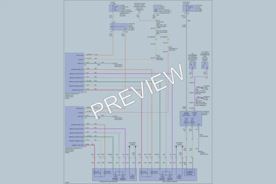 2004 Jeep GrandCherokee Power Mirrors wiring diagram preview