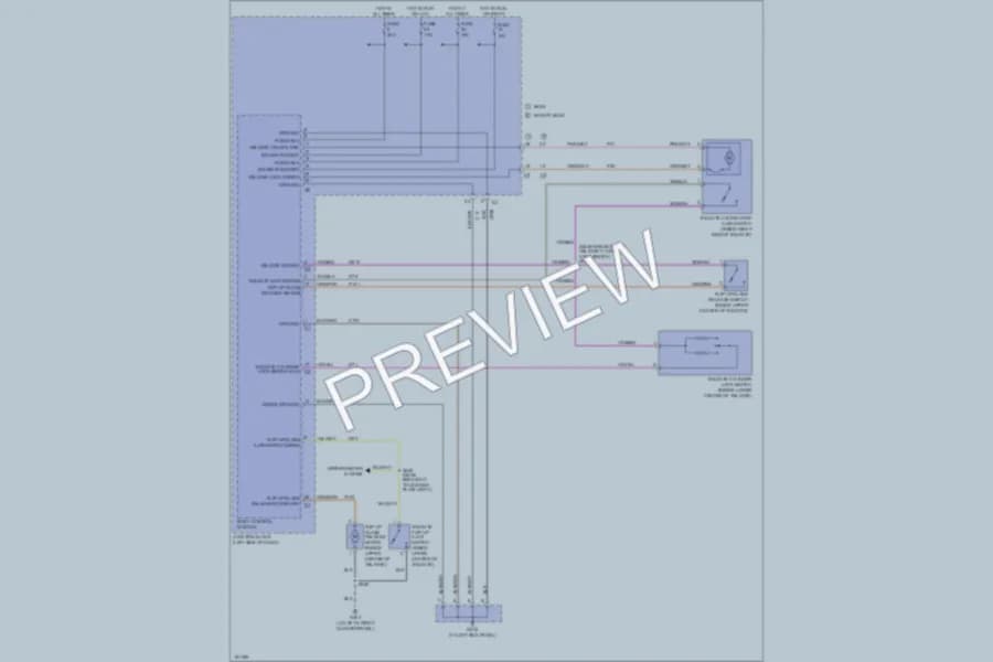 2004 Jeep GrandCherokee Trunk Tailgate Fuel Door wiring diagram preview