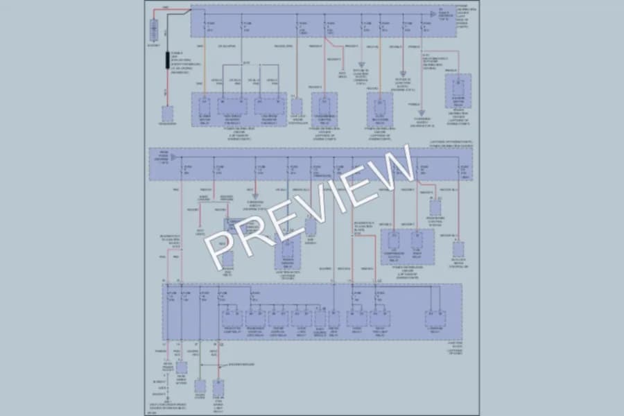 2004 Jeep Liberty Power Distribution wiring diagram preview