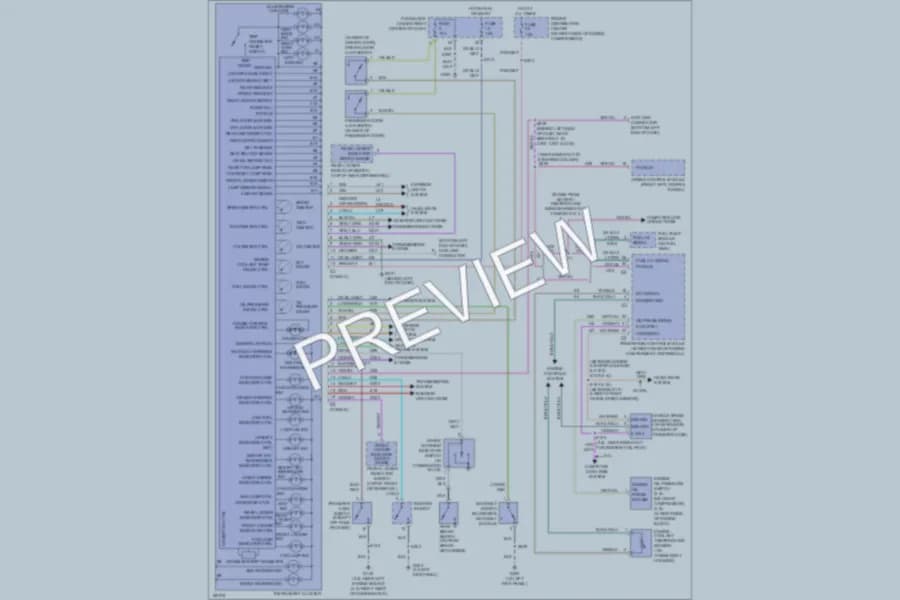 2004 Jeep Wrangler Instrument Cluster wiring diagram preview