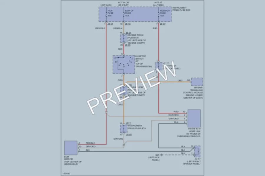 2004 Kia Amanti Power Mirrors wiring diagram preview