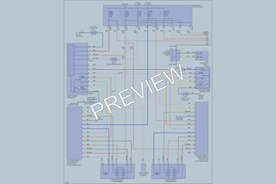 2004 Kia Amanti Power Windows wiring diagram preview
