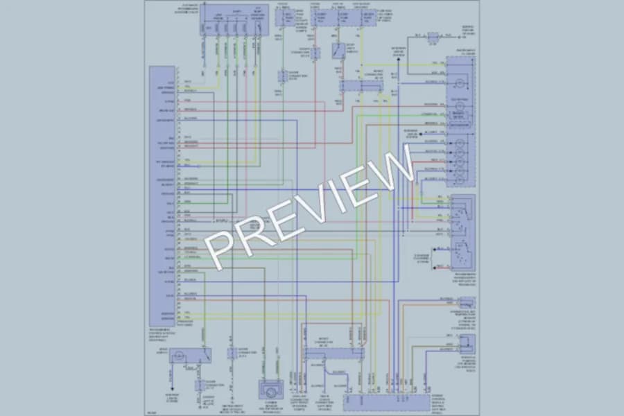 2004 Kia Rio Transmission wiring diagram preview