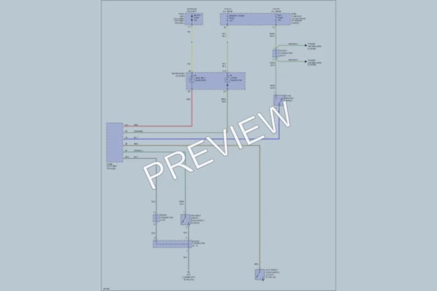 2004 Kia Rio Warning Systems wiring diagram preview