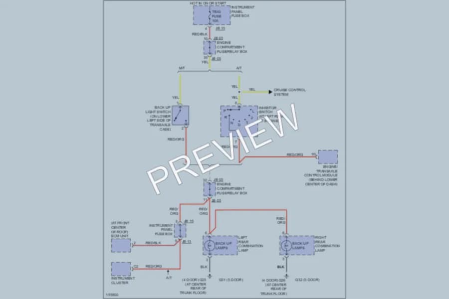 2004 Kia Spectra Exterior Lights wiring diagram preview