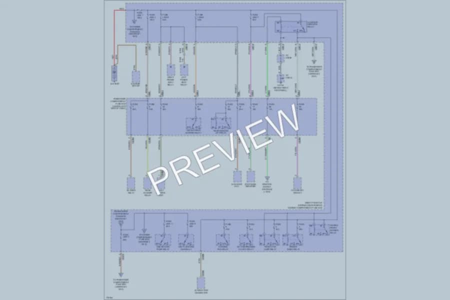 2004 LandRover Discovery Power Distribution wiring diagram preview