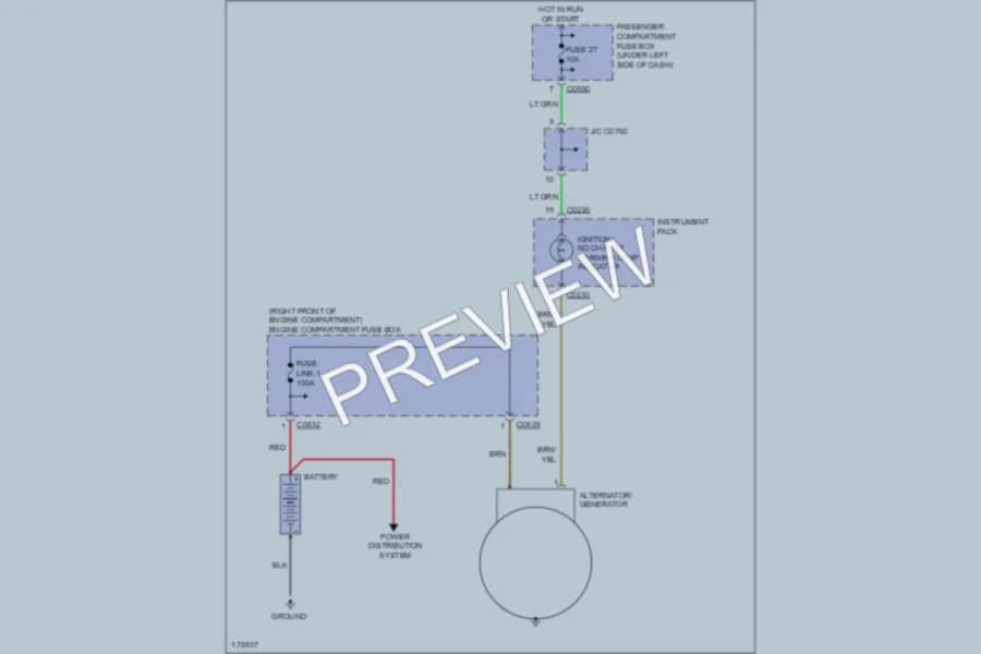 2004 LandRover Discovery Starting Charging wiring diagram preview